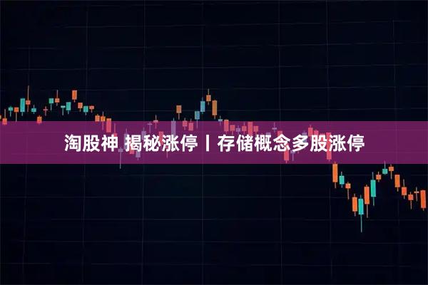 淘股神 揭秘涨停丨存储概念多股涨停
