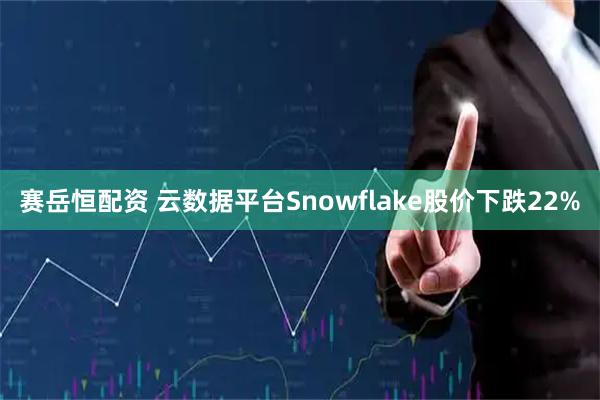赛岳恒配资 云数据平台Snowflake股价下跌22%