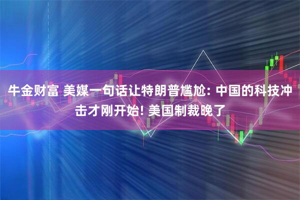 牛金财富 美媒一句话让特朗普尴尬: 中国的科技冲击才刚开始! 美国制裁晚了